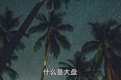 股票的大盤是什么，什么是大盤
