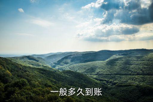 小額時實支付什么時候到賬，一般多久到賬