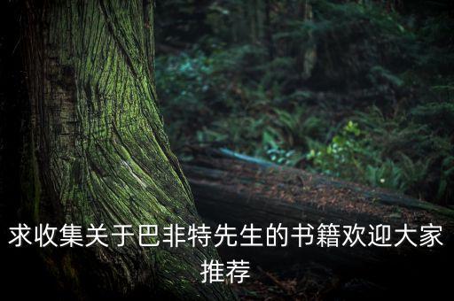巴非特推薦十三本書(shū)是什么，求收集關(guān)于巴非特先生的書(shū)籍歡迎大家推薦