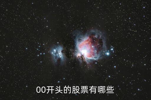 00打頭的是什么股票，00開頭的是什么股票
