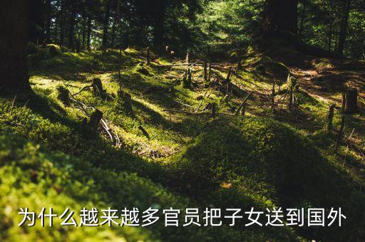 為什么越來(lái)越多官員把子女送到國(guó)外
