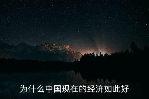 中國(guó)的經(jīng)濟(jì)為什么，為什么中國(guó)現(xiàn)在的經(jīng)濟(jì)如此好