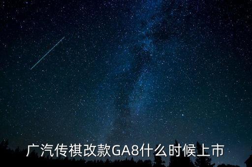 廣汽傳祺ga8什么時候上市，2021款傳祺GS8什么時候上市啊