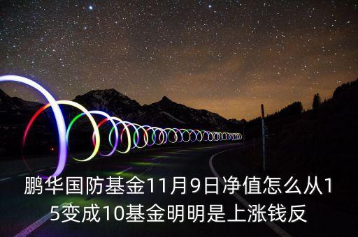 鵬華國防上折是什么意思，鵬華國防基金里的凈值怎么突然間多了好多 是什么情況