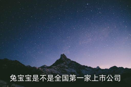 兔寶寶股是什么公司，兔寶寶是什么上市公司