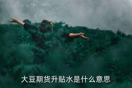 大豆升貼水是什么意思，大豆期貨升貼水是什么意思