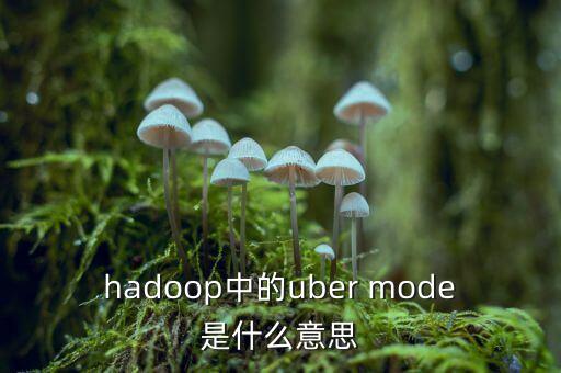 什么叫uber被靜默，hadoop中的uber mode是什么意思
