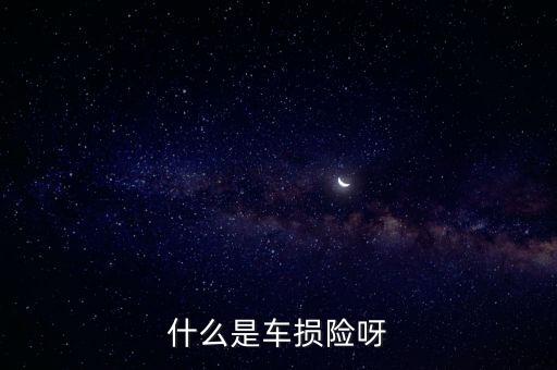 汽車車損險是什么，汽車什么是車損險定義