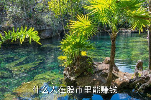 股市中什么人能賺到錢，目前在股市上賺錢的是些什么人
