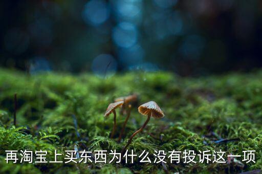 為什么消費(fèi)者網(wǎng)購不維權(quán)，再淘寶上買東西為什么沒有投訴這一項