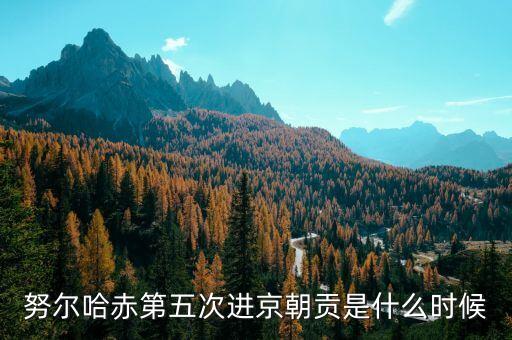 黃金1601是什么意思，努爾哈赤第五次進京朝貢是什么時候
