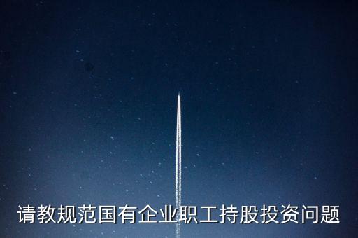 請(qǐng)教規(guī)范國有企業(yè)職工持股投資問題