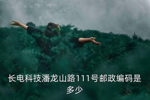 長電科技潘龍山路111號郵政編碼是多少