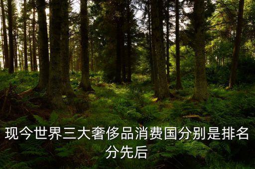 中國人在海外什么國家購買奢侈品，現(xiàn)今世界三大奢侈品消費(fèi)國分別是排名分先后