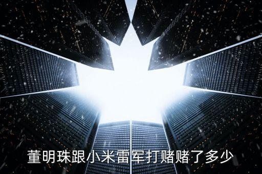 董明珠和雷軍打賭什么，董明珠和雷軍打的什么賭誰會(huì)贏