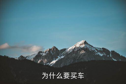 小家庭為什么要買車，為什么要買車