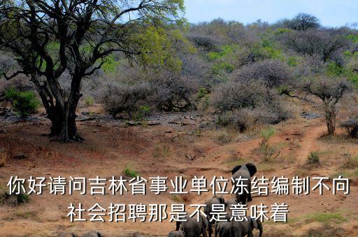 凍結(jié)招聘什么意思，你好請(qǐng)問吉林省事業(yè)單位凍結(jié)編制不向社會(huì)招聘那是不是意味著