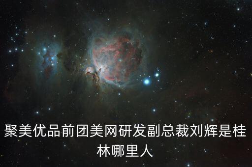 聚美劉輝為什么離開，聚美優(yōu)品前團美網研發(fā)副總裁劉輝是桂林哪里人