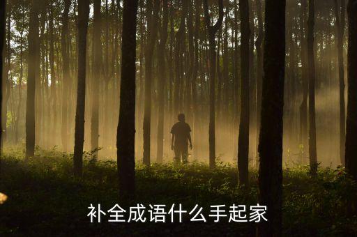 補全成語什么手起家