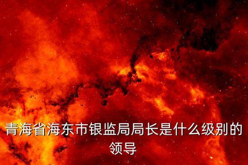 保監(jiān)會主席什么級別，青海省海東市銀監(jiān)局局長是什么級別的領(lǐng)導(dǎo)