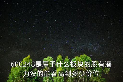 佳電股份是什么板塊，600248是屬于什么板塊的股有潛力沒(méi)的能看高到多少價(jià)位