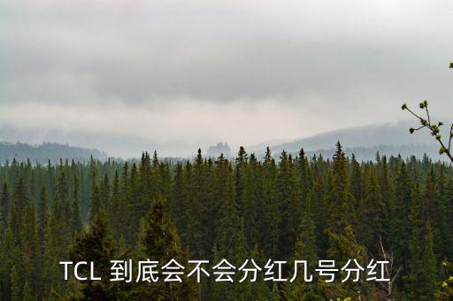 tcl什么時(shí)候分紅，TCL 到底會(huì)不會(huì)分紅幾號(hào)分紅