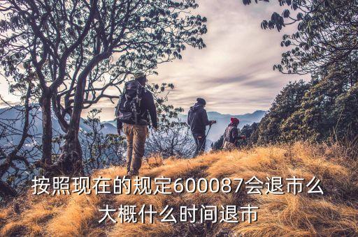 600087什么時(shí)候到3版，按照現(xiàn)在的規(guī)定600087會(huì)退市么大概什么時(shí)間退市