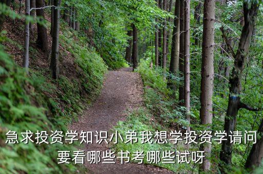 急求投資學(xué)知識(shí)小弟我想學(xué)投資學(xué)請(qǐng)問(wèn)要看哪些書(shū)考哪些試呀
