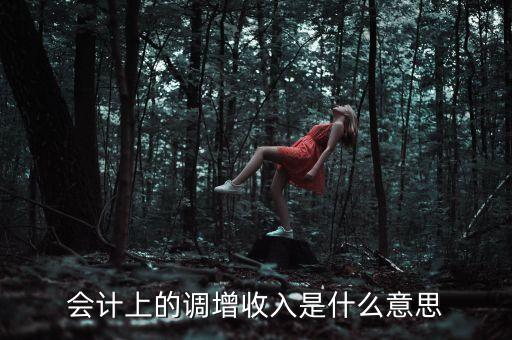 調增會計利潤是什么意思，會計上的調增收入是什么意思