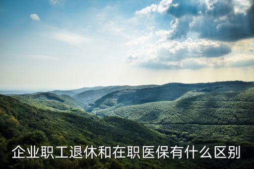 在職與退休醫(yī)保有什么區(qū)別嗎，醫(yī)保在職和退休有甚么區(qū)分