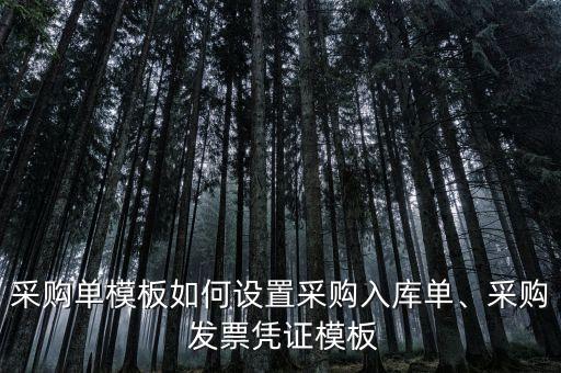 采購(gòu)單模板如何設(shè)置采購(gòu)入庫(kù)單、采購(gòu) 發(fā)票憑證模板