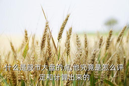 什么是股市大盤的點(diǎn),他究竟是怎么評(píng)定和計(jì)算出來的