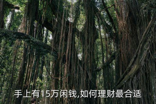 手上有15萬閑錢,如何理財(cái)最合適