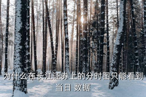 為什么在長江證券上的分時(shí)圖只能看到當(dāng)日 數(shù)據(jù)