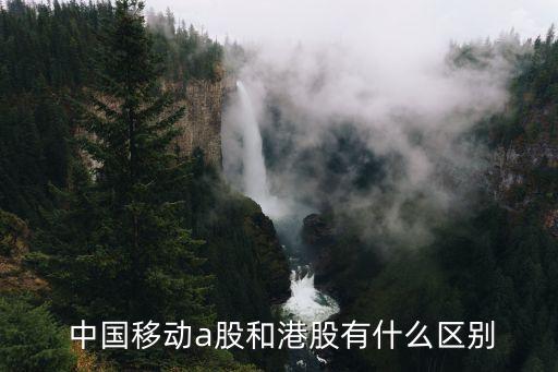  中國(guó)移動(dòng)a股和港股有什么區(qū)別