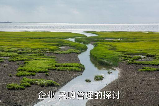 企業(yè) 采購(gòu)管理的探討