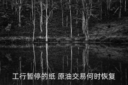 哪家銀行有紙原油,紙原油哪家銀行現(xiàn)在可以買