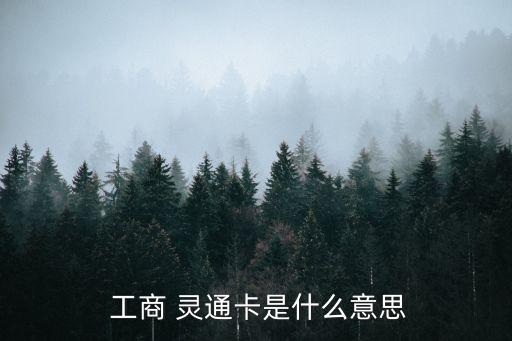  工商 靈通卡是什么意思