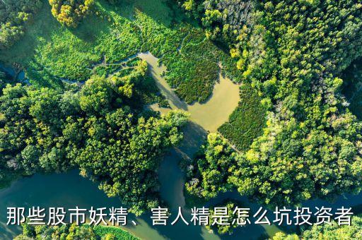 那些股市妖精、害人精是怎么坑投資者