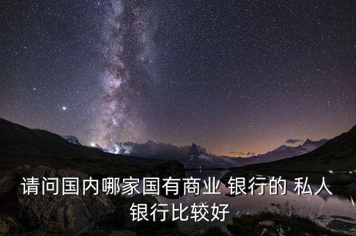 請問國內哪家國有商業(yè) 銀行的 私人 銀行比較好