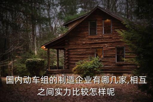 國(guó)內(nèi)動(dòng)車組的制造企業(yè)有哪幾家,相互之間實(shí)力比較怎樣呢