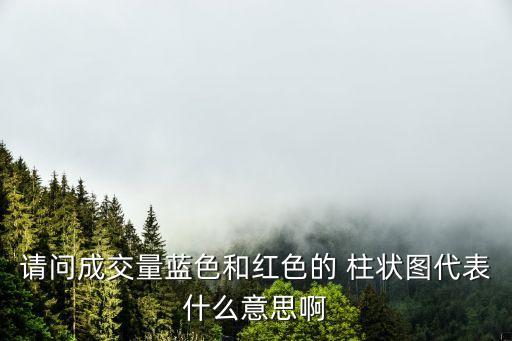 請(qǐng)問成交量藍(lán)色和紅色的 柱狀圖代表什么意思啊