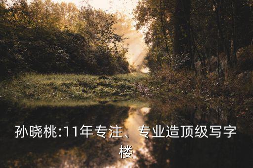 孫曉桃:11年專注、專業(yè)造頂級(jí)寫字樓