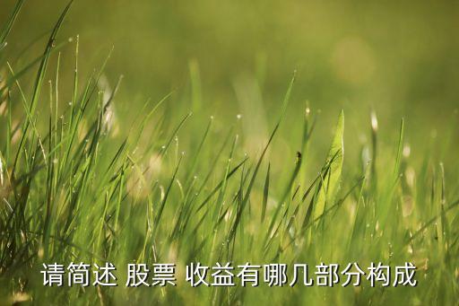 股票的收益主要來源于,股票收益主要來源于B利息股利收入價(jià)差