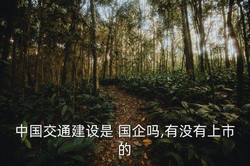 中國交通建設是 國企嗎,有沒有上市的