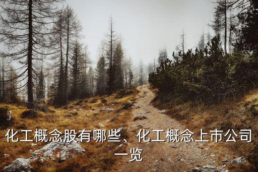 化工概念股有哪些、化工概念上市公司一覽