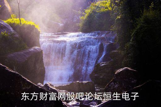東方財富網(wǎng)股吧論壇恒生電子