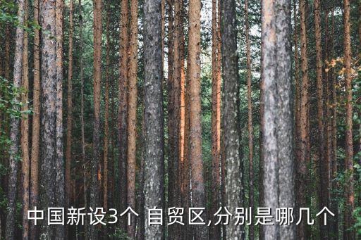中國新設3個 自貿(mào)區(qū),分別是哪幾個