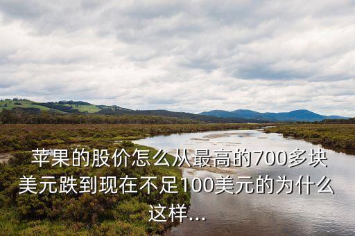  蘋果的股價怎么從最高的700多塊美元跌到現在不足100美元的為什么這樣...