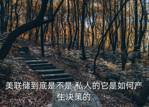 美聯(lián)儲(chǔ)到底是不是 私人的它是如何產(chǎn)生決策的
